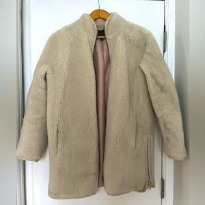 Jcrew Faux Fur Teddy Coat